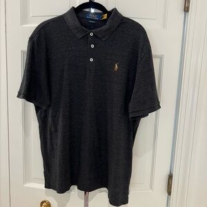 Polo Ralph Lauren Men’s Polo Shirt Black Classic Fit 100% Cotton Size Large